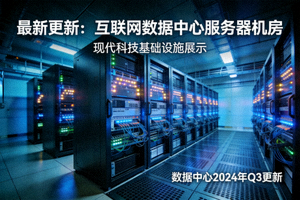 最新更新海报 - 互联网数据中心服务器机房展示现代科技基础设施
